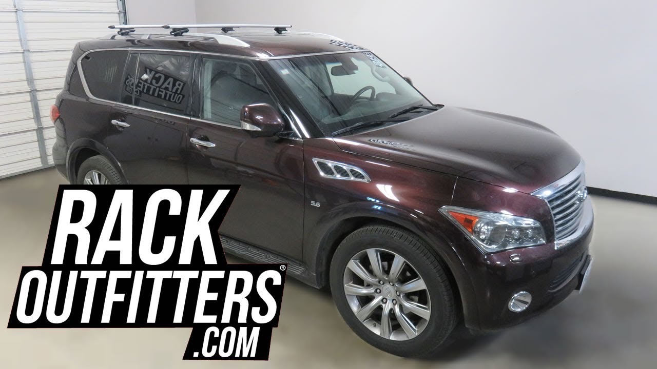 Infiniti QX80 with Thule Rapid Crossroad AeroBlade Roof Rack Crossbars