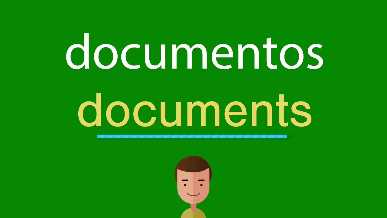 Como dizer documentos em inglês