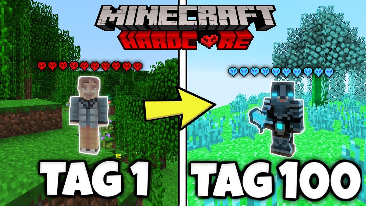ICH habe 100 TAGE in MINECRAFT HARDCORE mit dem HEXXIT MODPACK &uuml;berlebt und DAS ist passiert Teil 1