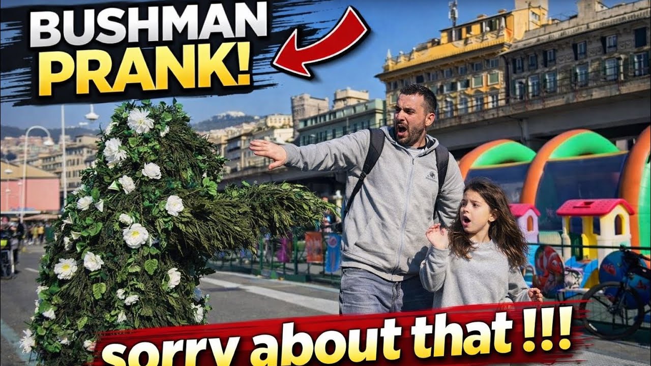Bushman prank: This is why you don’t walk close to bushes 😭🌳#hilarious #funny #bushmanprank