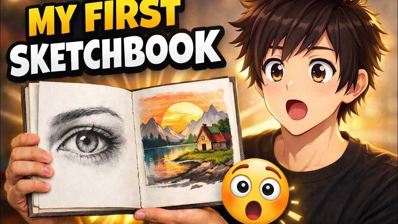 My First Sketchbook tour📖🎨 | Sketchbook Tour#art #artist