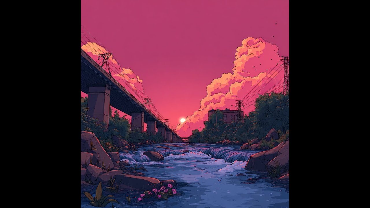Slow Moving River Ambience | 10 Hours | Reading & Study Background