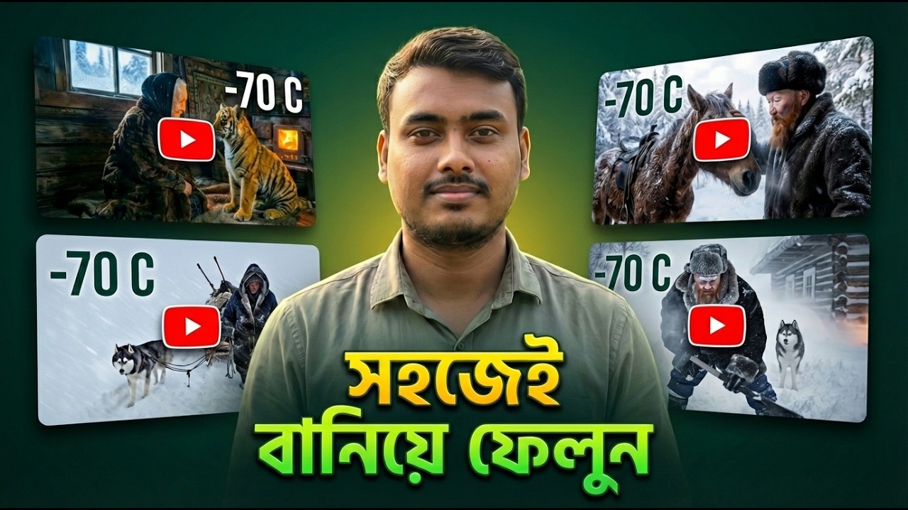 USA YouTube-এ ট্রেন্ডিং –71°C  Survival ভিডিও বানানোর Real Process | AI survival video making