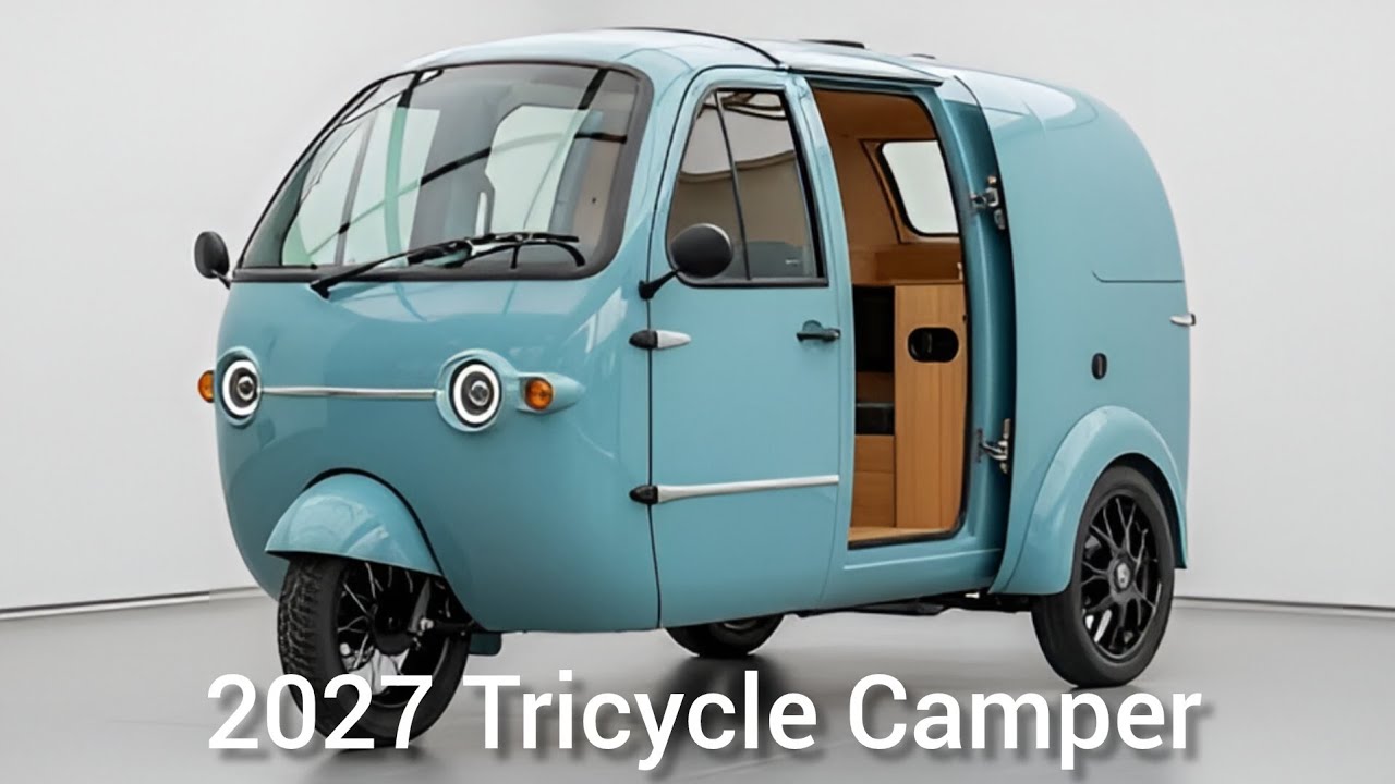 2027 Tricycle Camper Interior Tour | Compact Luxury on 3 Wheels