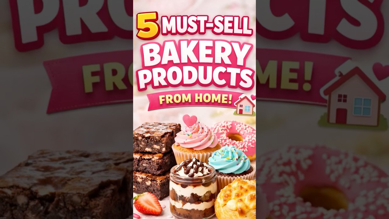 5 bakery products you can sell from home & earn 6️⃣digits! 