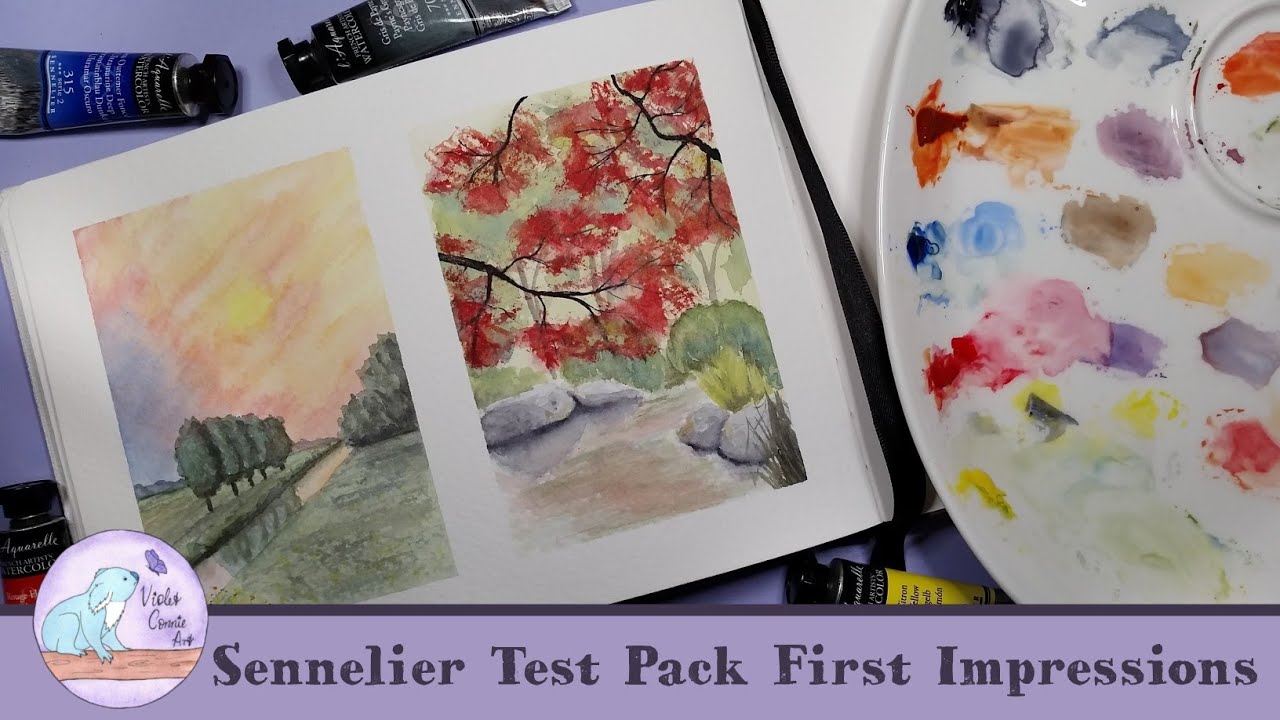 Sennelier Test Pack | Unboxing and First Impressions | Two Little Landscapes