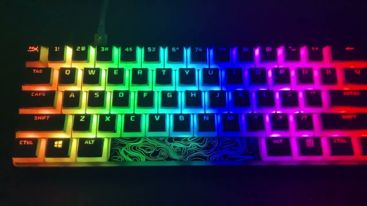 Hyper x alloy origins 60 keyboard How to change the RGB modes