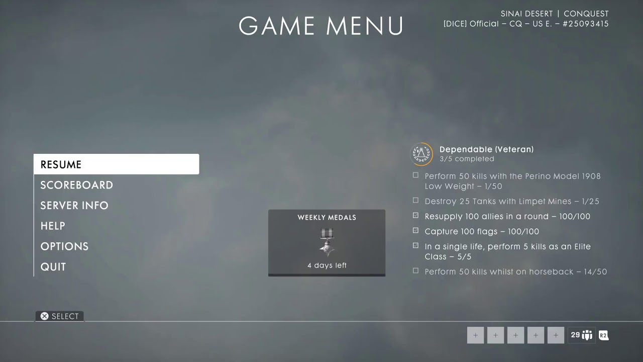 Bf1. Been awhile