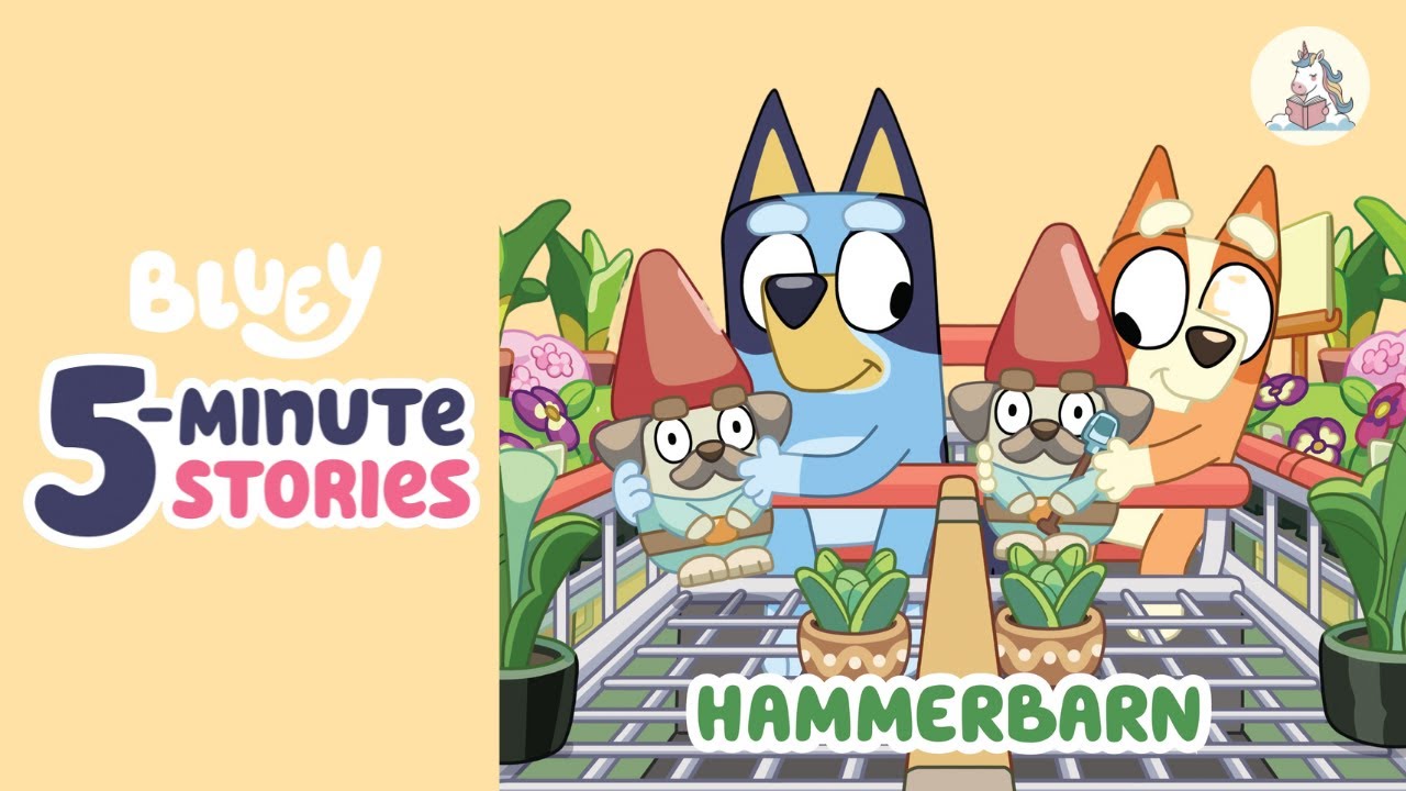 Bluey 5-minute Stories - Hammerbarn | Read aloud | Children Kids Book | Bedtime Storytime