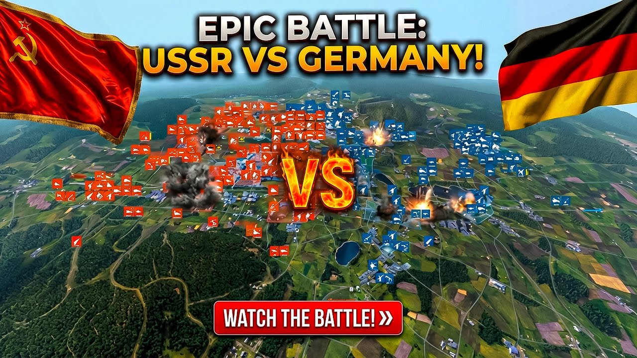 WW3 Invasion: 1,000,000 Soviet Army vs Germany — Full Scale Simulation