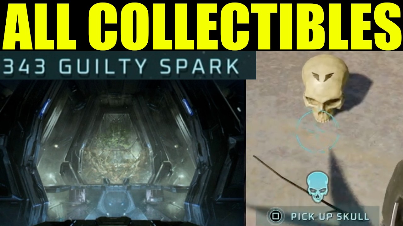 Halo: Campaign evolved - 343 Guilty Spark - All SKULLS & TERMINALS Locations (Collectibles)