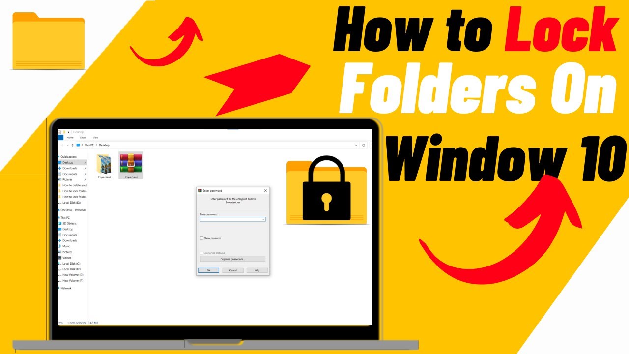 How To Lock Folder With Password In Laptop - IN 1 MINUTE