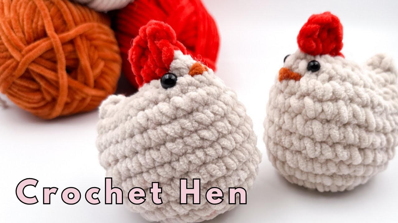 Crochet Hen Tutorial 🐔 | Easy Crochet Chicken Amigurumi Pattern
