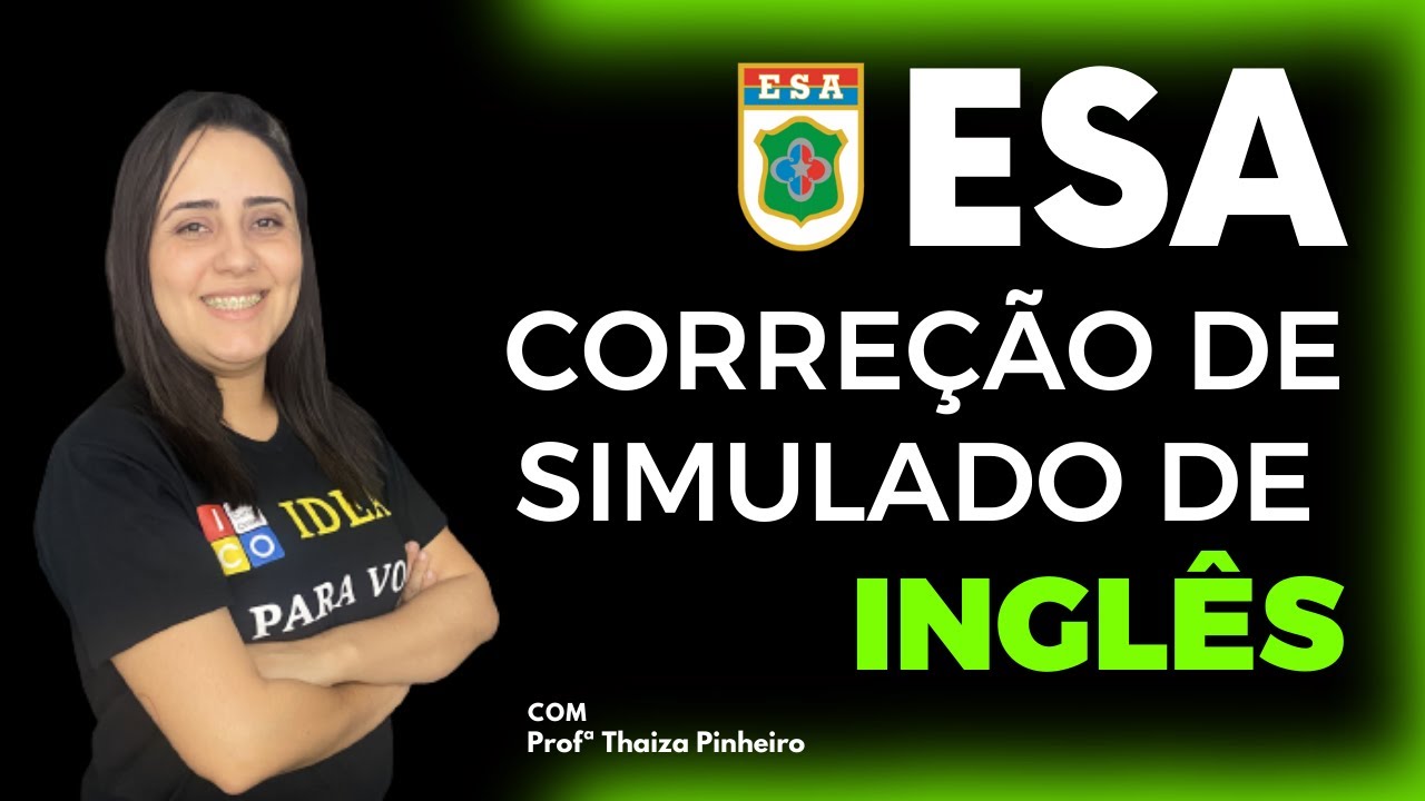 ESA - Correção de Simulado de Inglês