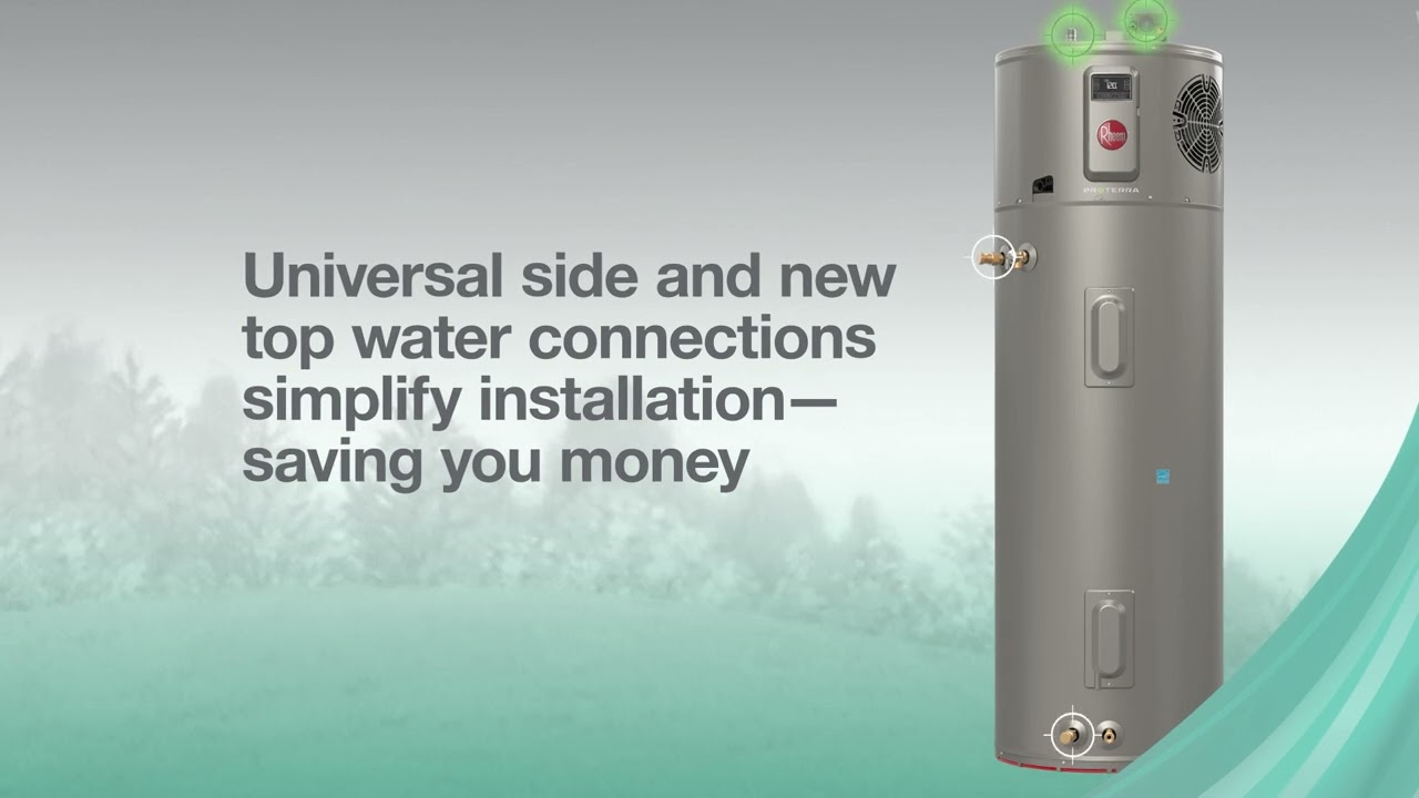 The Next-Generation Rheem® ProTerra® Hybrid Electric Heat Pump Water Heater