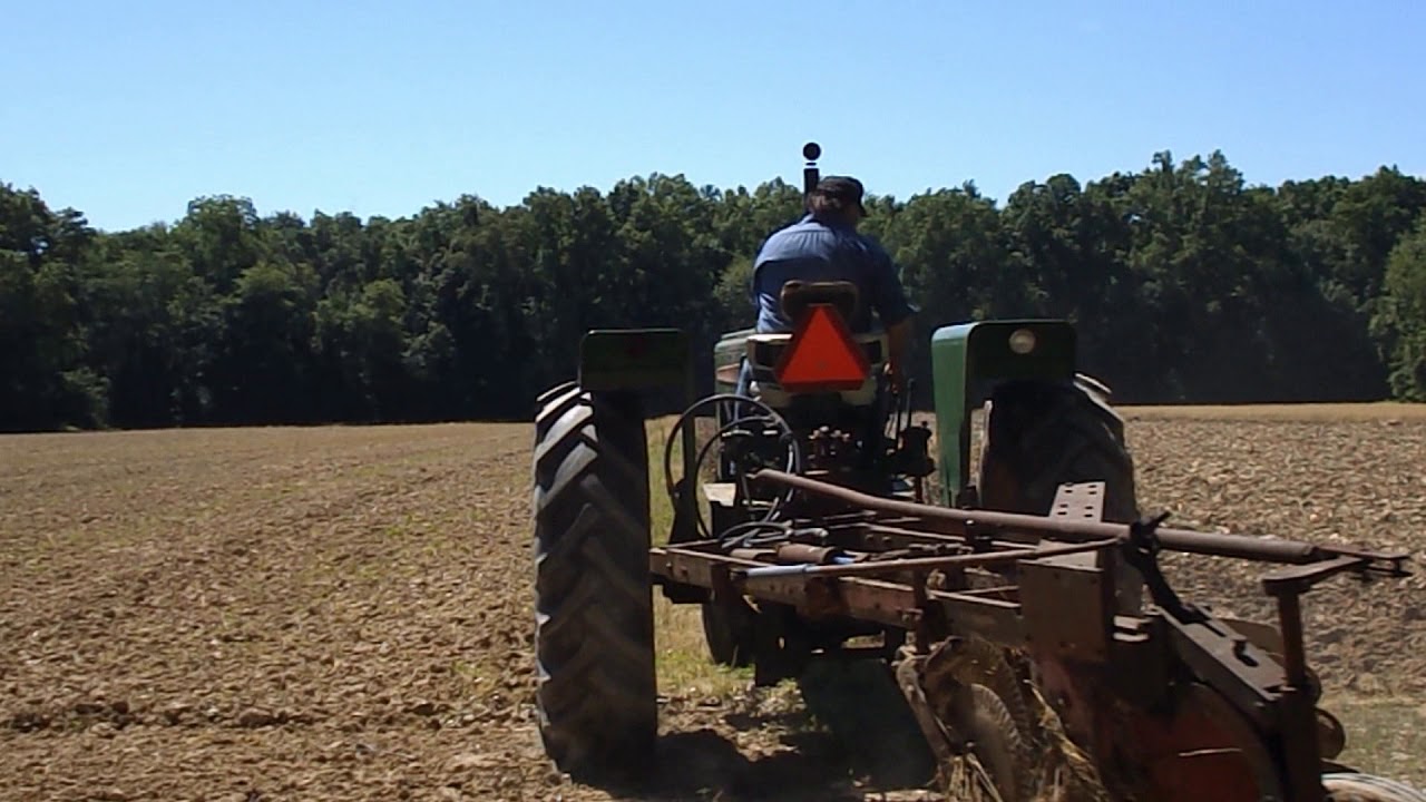 Oliver 1850 diesel Plowing Away ! part A
