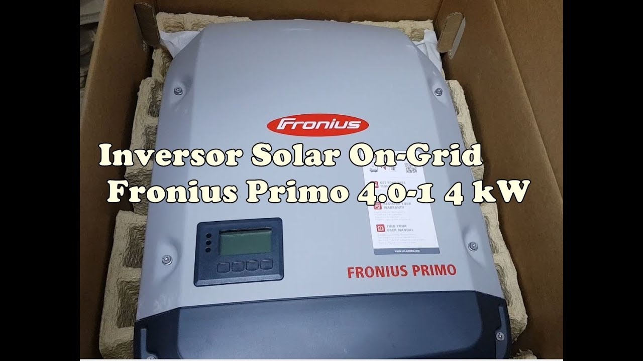 Ligados em Energia Solar - Inversor Solar On-Grid Fronius Primo 4.0-1