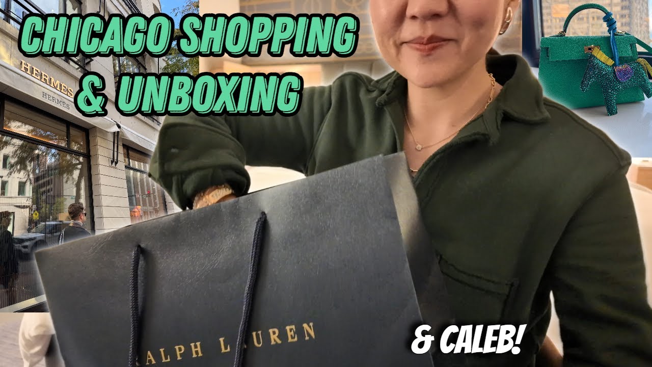 Шопинг и распаковка в Чикаго! Встречаемся с @CalebSnell | Hermes, LV, Fendi, Ralph Lauren