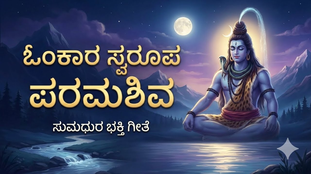 ಓಂಕಾರ ಸ್ವರೂಪ ಪರಮಶಿವ | Powerful Lord Shiva Kannada Bhajan | Shiva Tandava Song