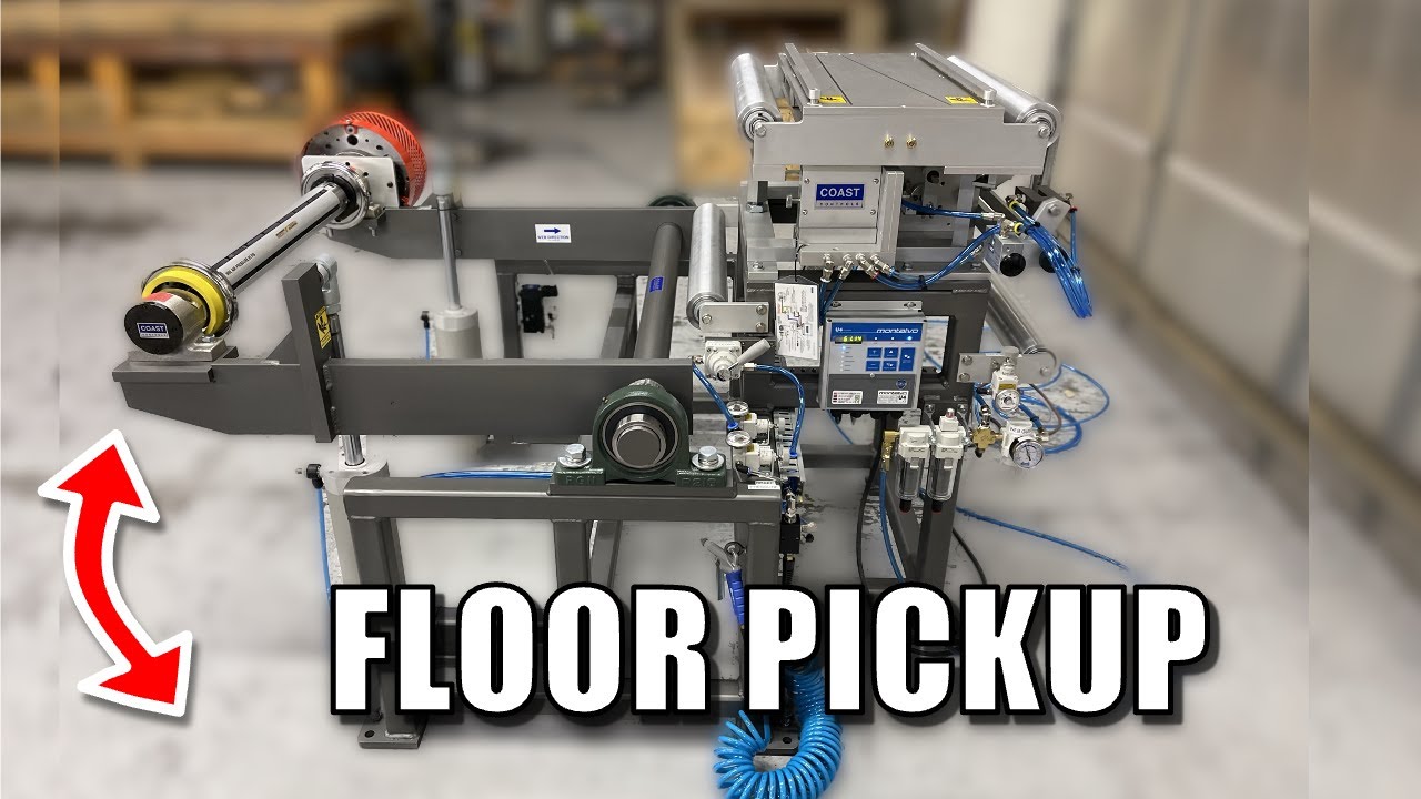 Floor Pickup Unwind Stand with Web Guide - Quick Overview