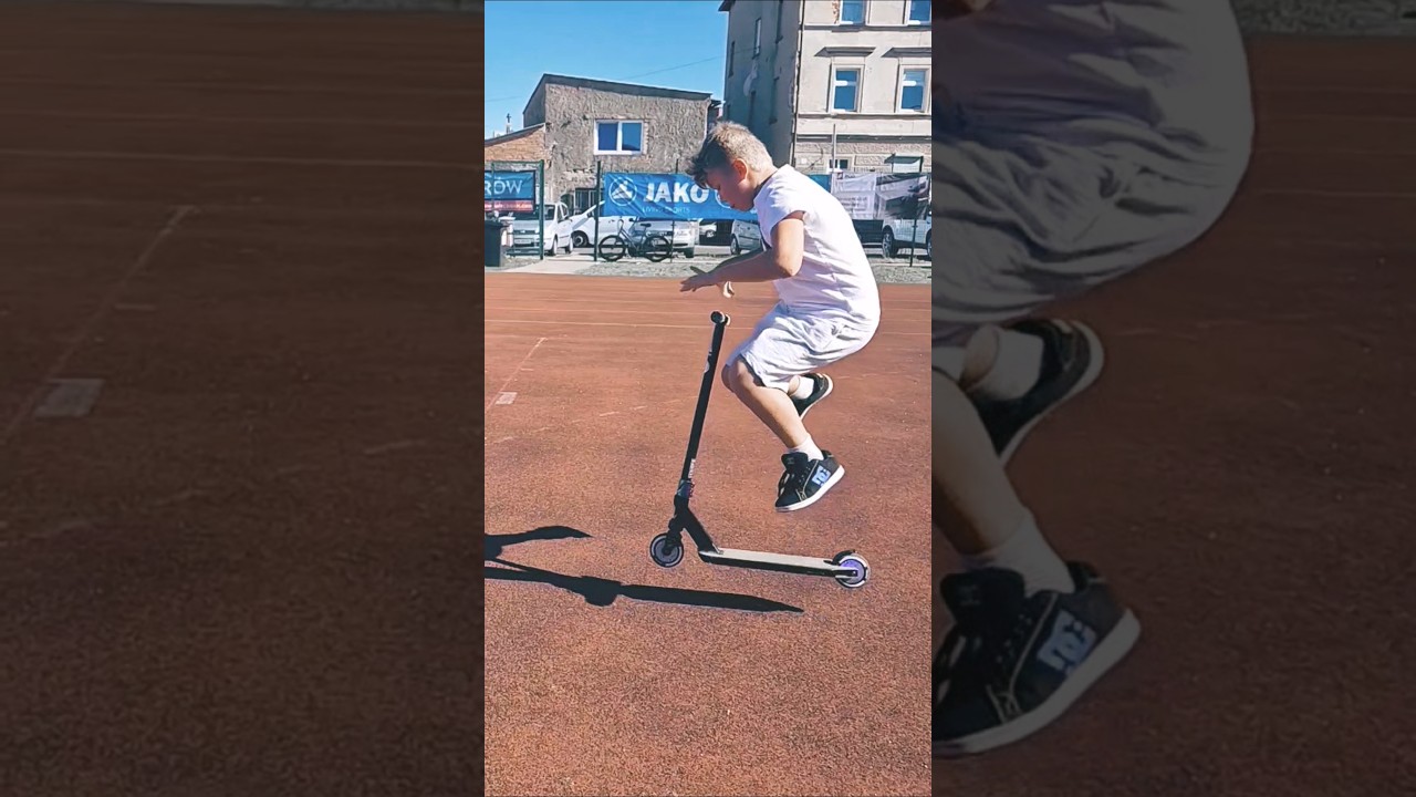 nothing - pierwsze podejście do tricku na hulajnodze 🛴‼️ #scooterkid #scootertricks #viralvideo