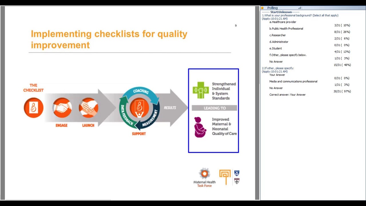 Integrating Respectful Maternity Care into Quality Improvement Initiatives
