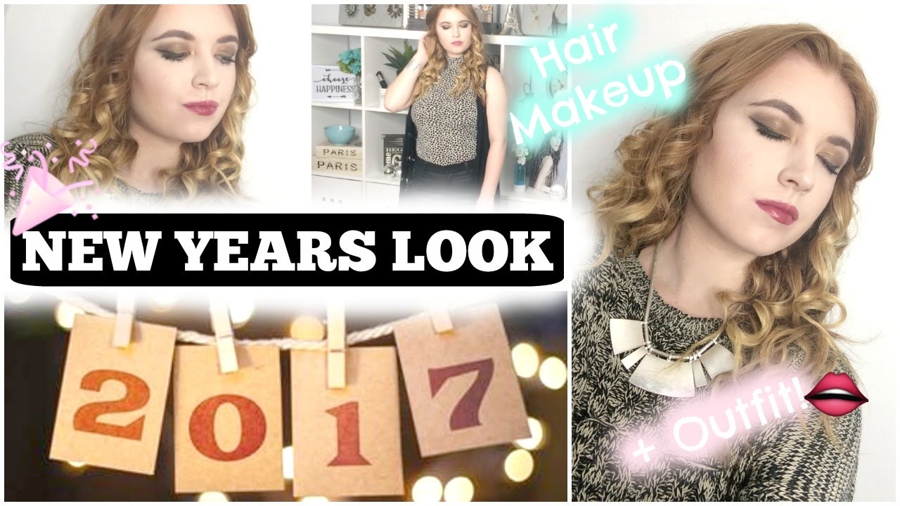 NEW YEARS EVE LOOK 🎉✨ HAIR, MAKEUP & OUTFIT 💃🏼👄 2️⃣0️⃣1️⃣7️⃣🎉|| TaylorTalksxo