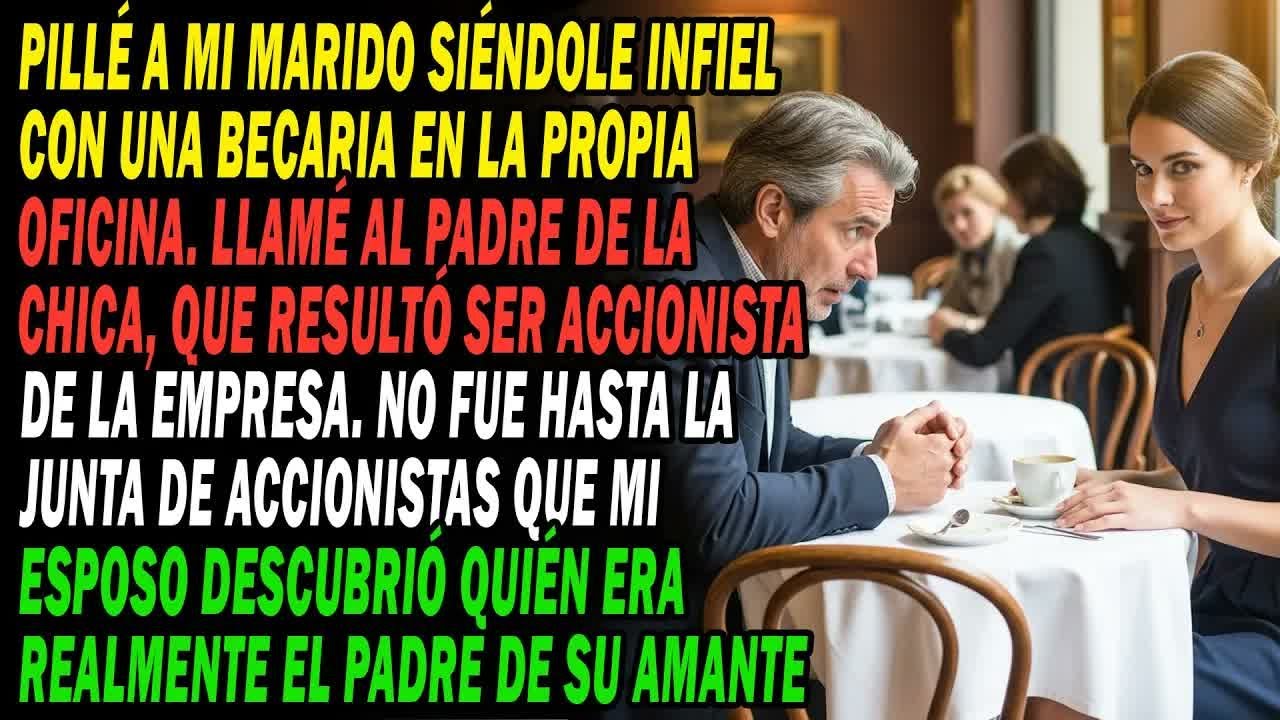 Pillé A Mi Marido Con La Becaria En La Oficina. Así Que Invité Al Padre De La Chica A Tomar Un Café😎