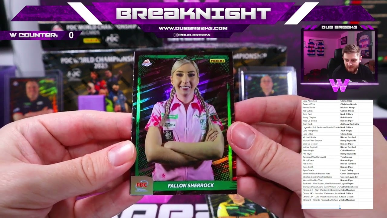 Panini PDC Darts World Championships Premium Case Break #1 - Dub Breaks - 29/12/24