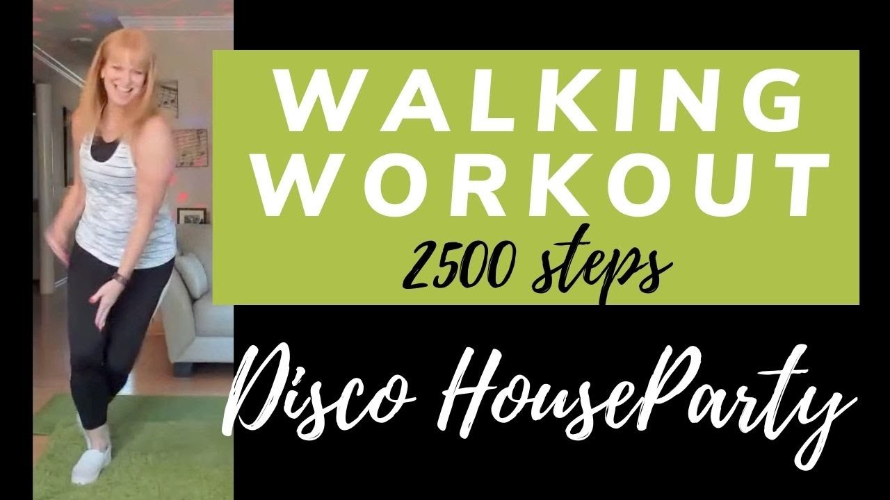 Disco House Party Walking Workout | 2500 steps in 20 minutes | Disco Dance Exercise, Walk at Home