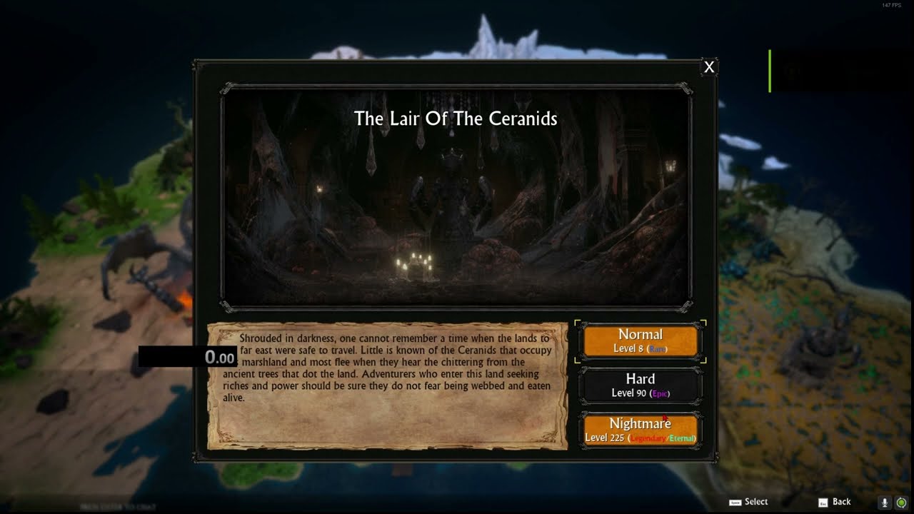 Dungeons of Sundaria: Ranger Speedrun Gameplay | 5:37.40 Lair of Ceranids - Nightmare Difficulty
