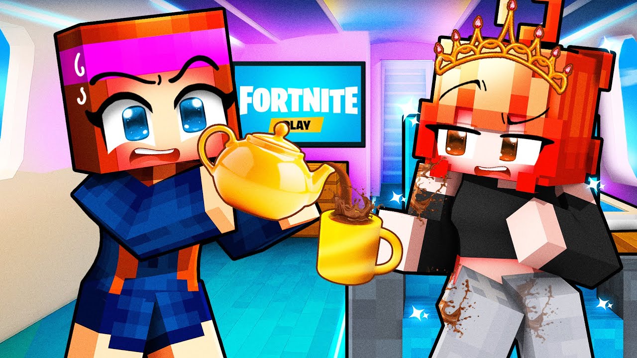 Anna devient une hôtesse de l'air pour RICHES sur Minecraft !