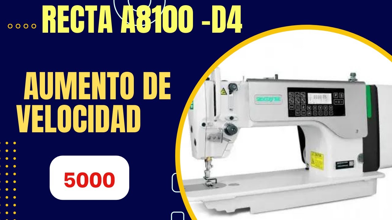 COMO AUMENTAR LA VELOCIDAD RECTA  ELECTRÓNICA A8100-D4 MARCA ZOJE