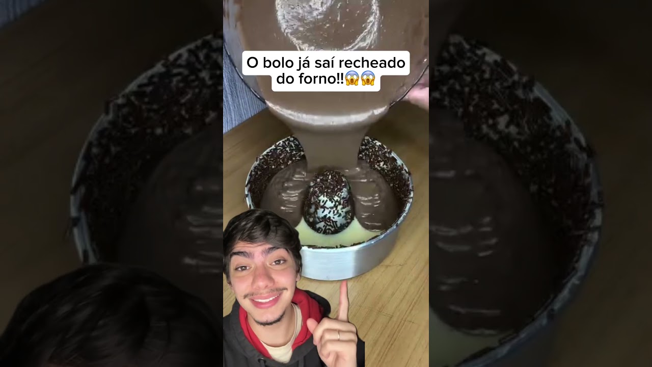 como fazer um bolo que j&aacute; sai recheado do forno?