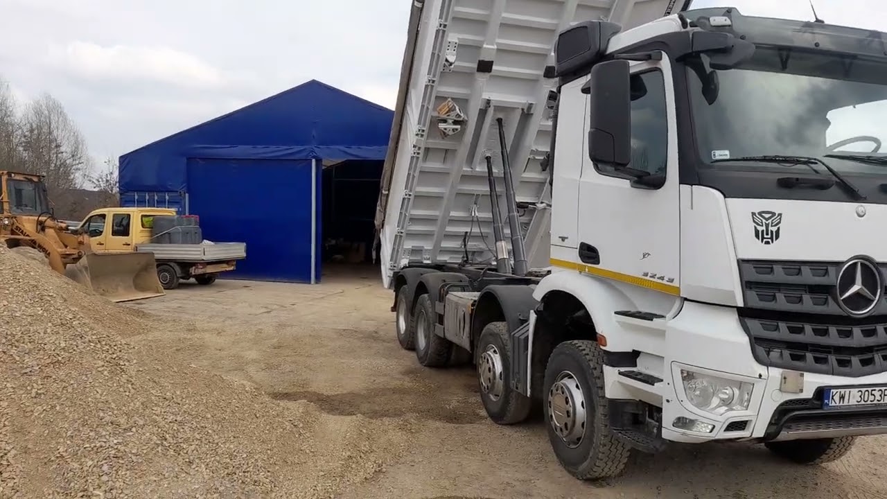 Mercedes Arosc 8x4 meiller kiper bordmatic hydroburta