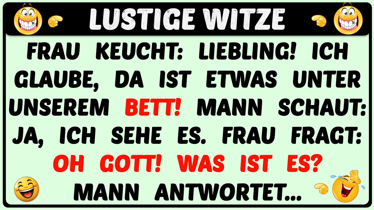Bester Witz Des Tages! - Frisch verheiratetes Paar wohnte in einem Hotel...| Täglich Witzige Videos