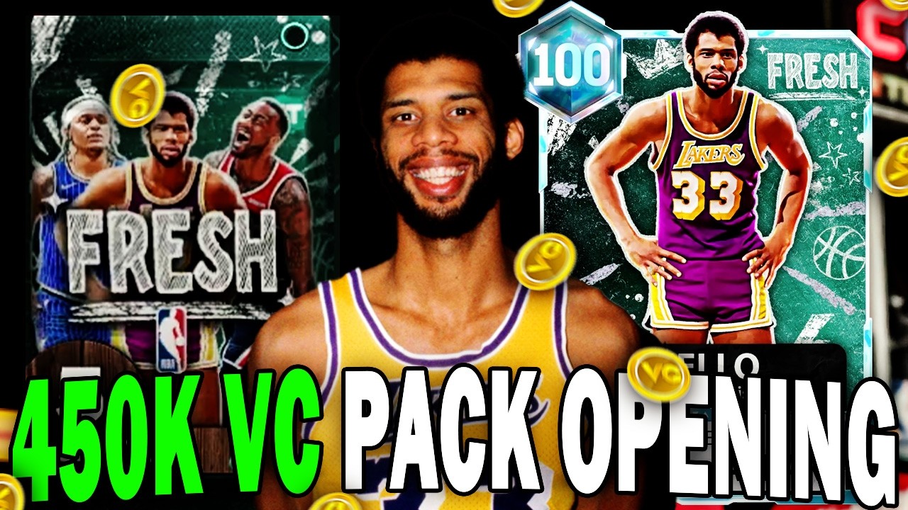 450K VC PACK OPENING FOR 100 OVERALL KAREEM & PAOLO IN NBA 2K26 MYTEAM!