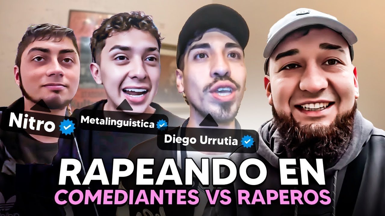 FUÍ CON NITRO, DIEGO URRUTIA Y METALINGUISTICA A UNA BATALLA DE COMEDIANTES VS RAPEROS 🎤🔥