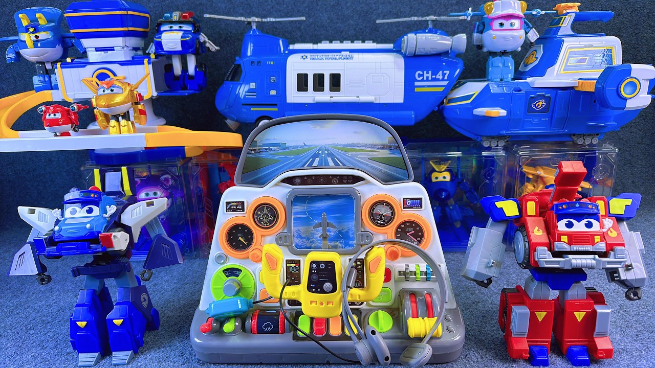 26-minute of satisfying unboxing, cool Super Wings Space Base Set Series ASMR | Review Toys