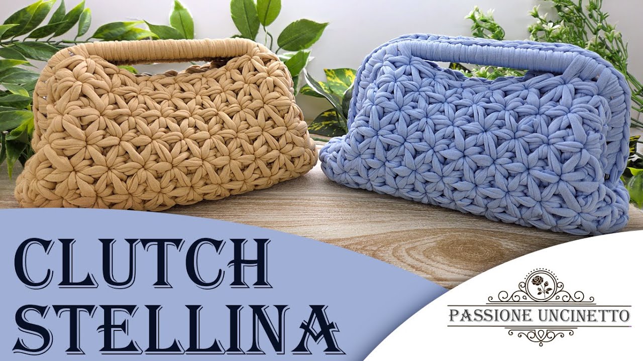 TUTORIAL: Clutch Stellina con fondo ovale a punto stella ⭐️