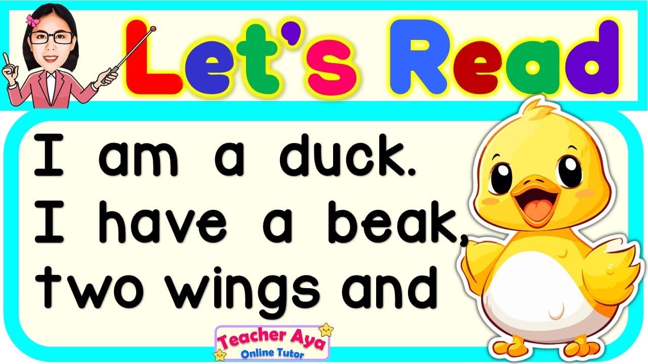 Reading Lesson | Practice Reading | Short Stories for Kids | Learn to Read |Teacher Aya Online Tutor