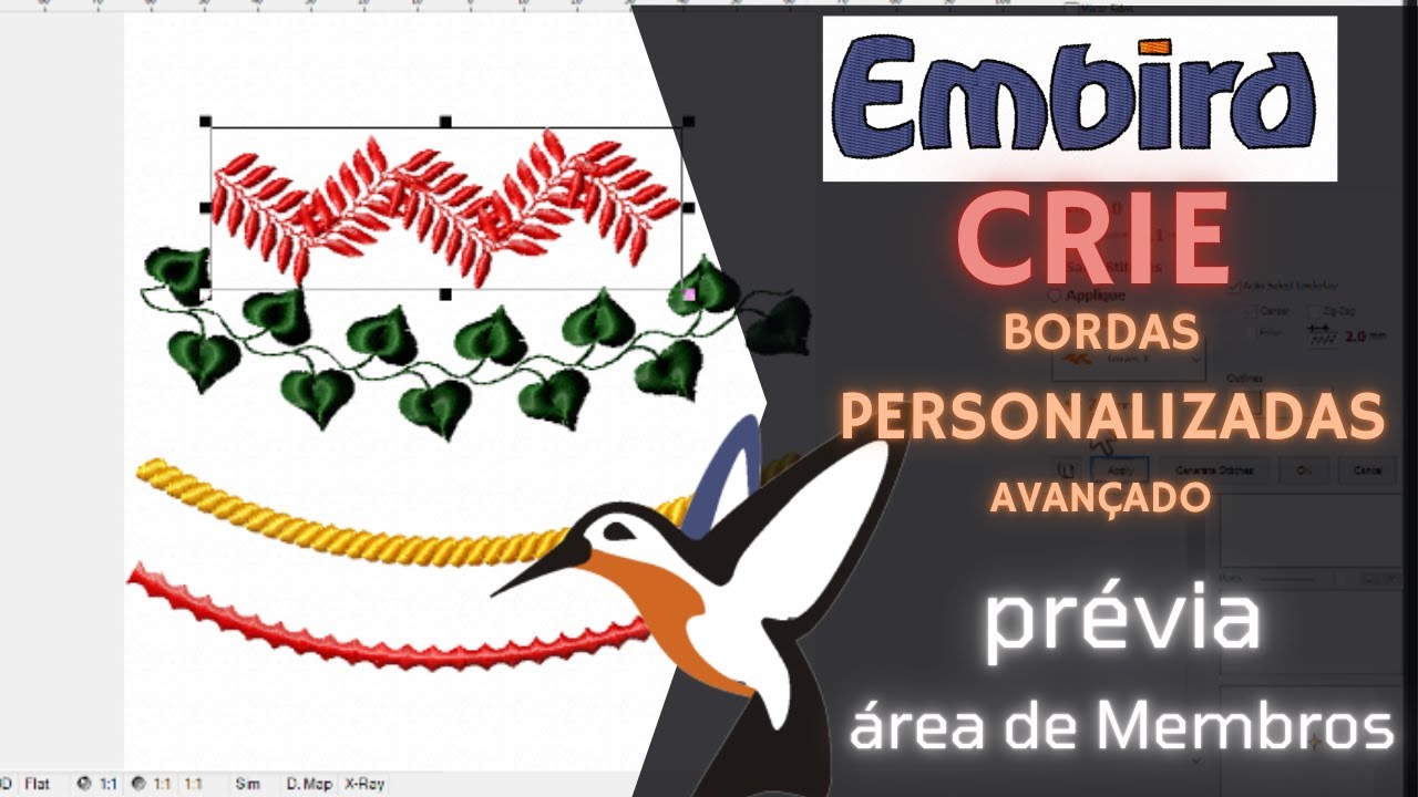 EMBIRD AVANÇADO - Personalizando Bordas -Prévia
