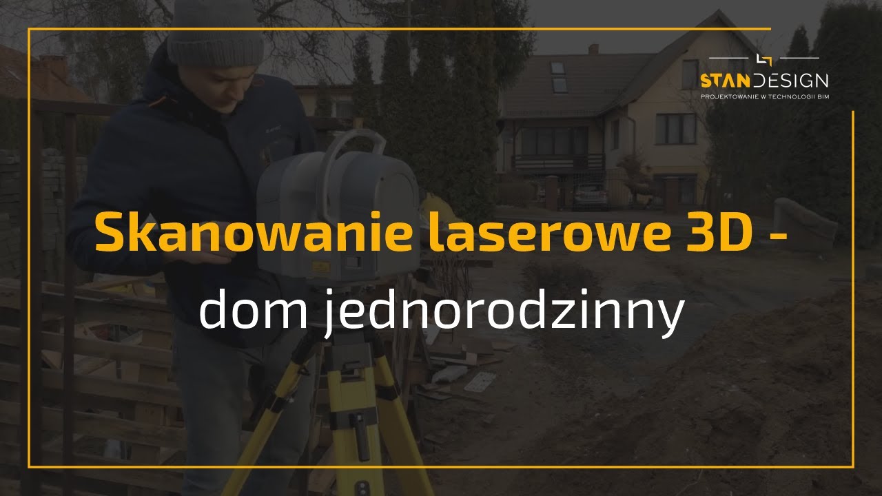 Skanowanie laserowe 3D - dom jednorodzinny / 3D laser scanning - single-family house.