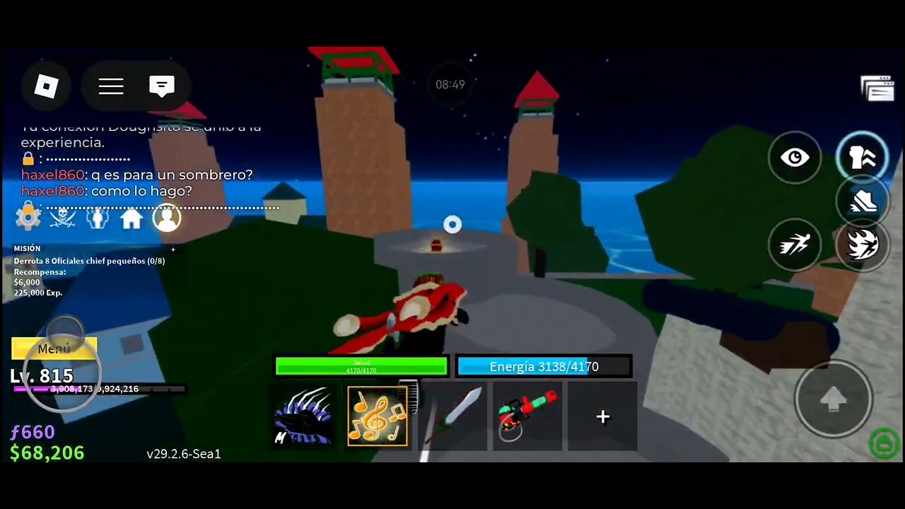 Jugando blox fruits parte 3