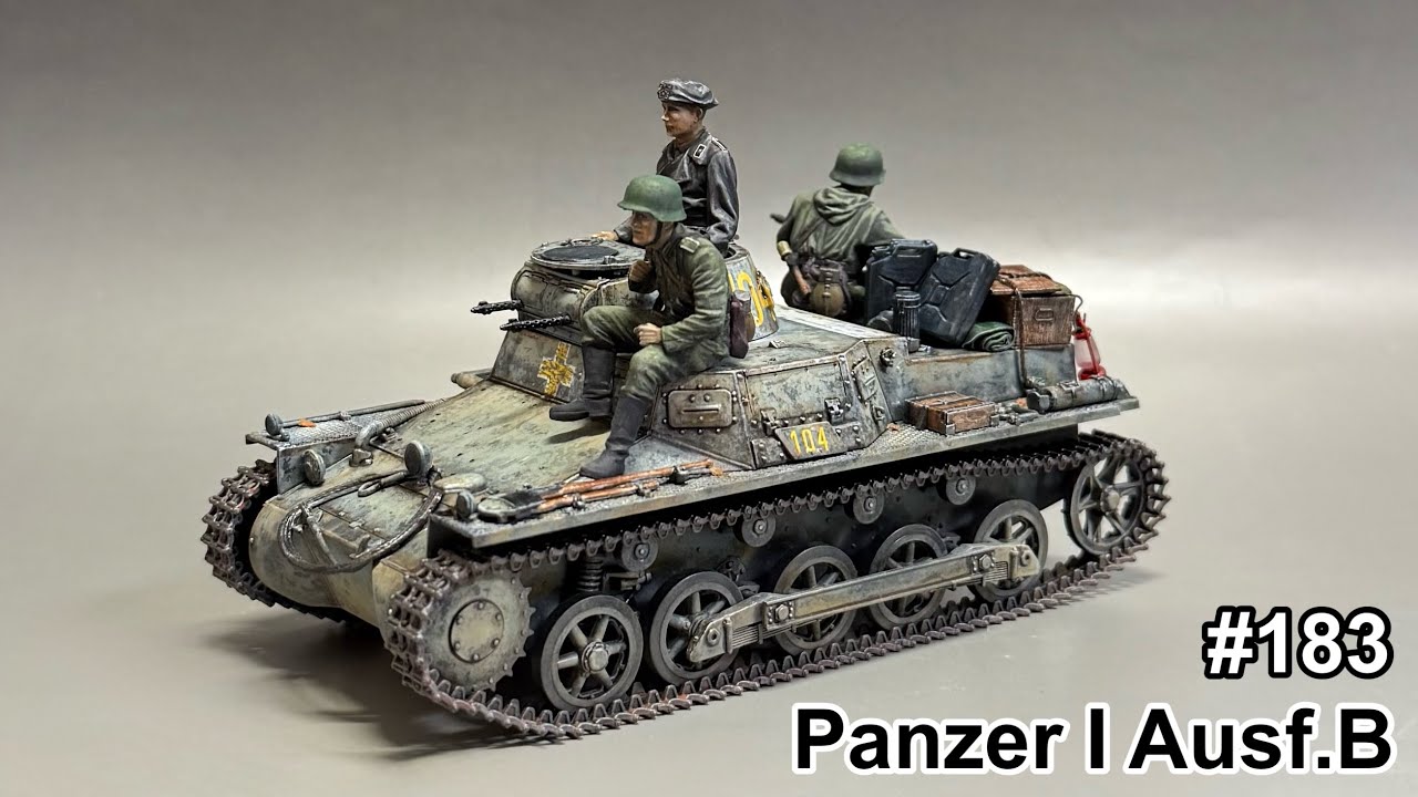 #183 [戦車 プラモデル]TAMIYA 1/35 PanzerⅠ assembly to finish!　タミヤ Ⅰ号戦車 組立てから仕上げまで！