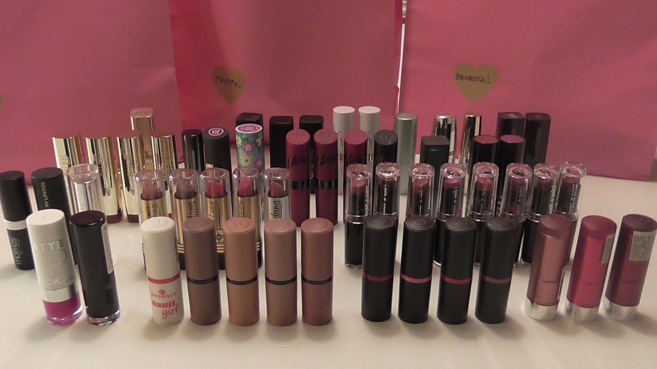DECLUTTERING MY MAKE UP #4 I miei rossetti basso e medio costo.