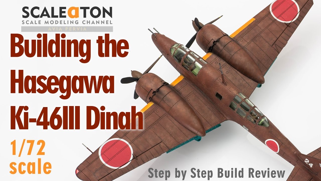 Building the Hasegawa Mitsubishi Ki 46 Type 100 Dinah 1/72 Scale Model Aircraft