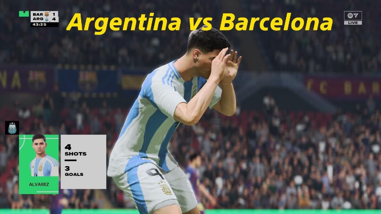 FC26 - Argentina vs Barcelona - Attacking Gameplay