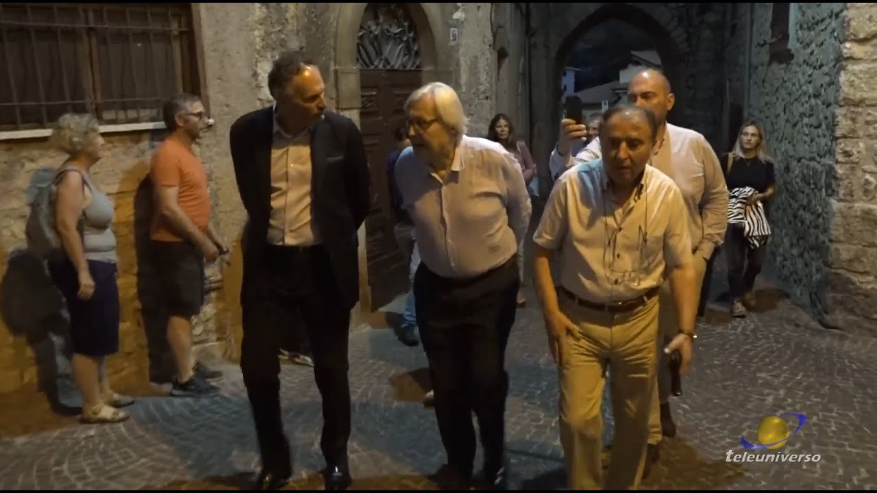 VICO NEL LAZIO: Visita Vittorio Sgarbi del 16-08-2023