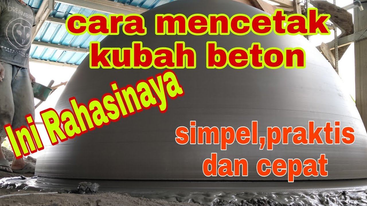 Teknik cara mencetak Kuba beton GRC